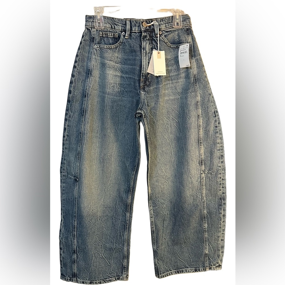 Good American Extreme Barrel Jeans - Picture 3 of 8